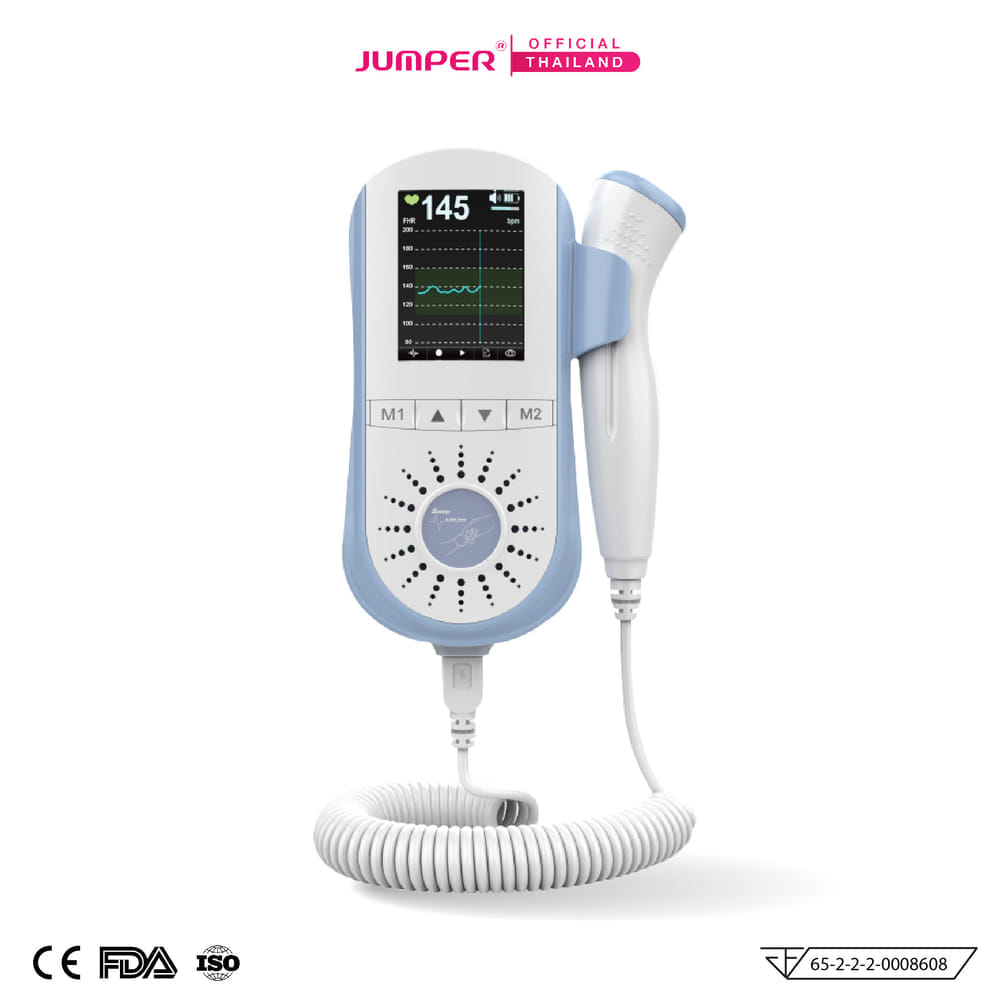 เครื่องฟังเสียงหัวใจทารกในครรภ์ JUMPER รุ่น 100E มาตรฐานเยอรมัน รับประกัน 2 ปี
